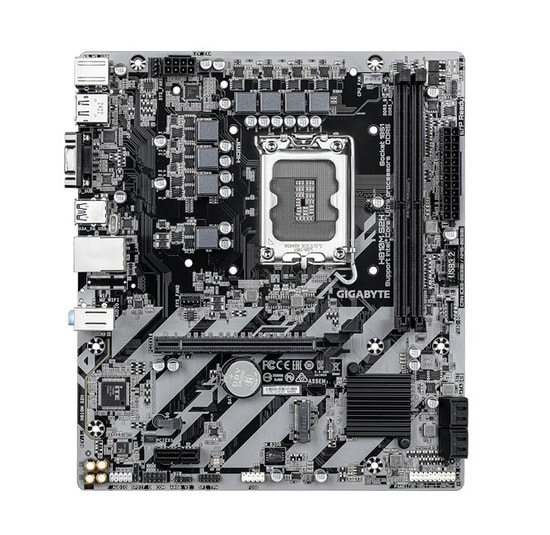 Gigabyte H810M S2H D5 Anakart: LGA1851, DDR5 6400MHz, VGA, HDMI, DP, USB 3.2, PCIe Gen.4x4 M.2, 1G LAN, Micro ATX