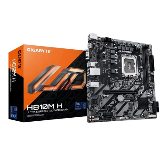 Gigabyte H810M-H D5 Anakart: LGA1851, DDR5 6400MHz, HDMI, VGA, USB 3.2, PCIe Gen.4x4 M.2, 1G LAN, Micro ATX