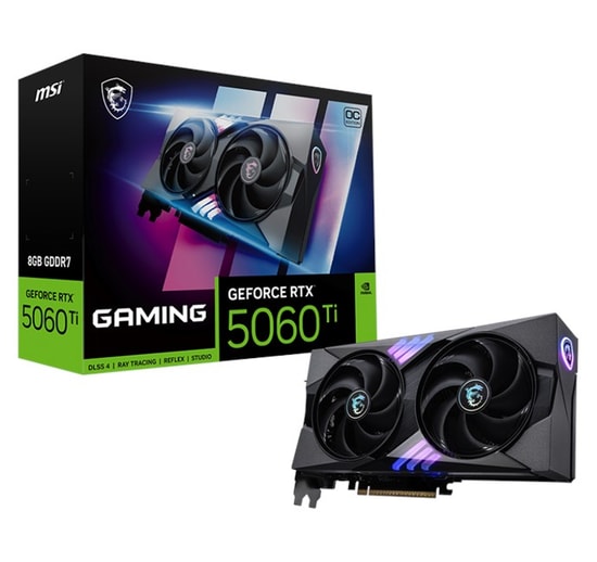 MSI GeForce RTX 5060 Ti Gaming OC 8GB GDDR7 Ekran Kartı - 128 Bit, 1750 MHz, 180W, Ray Tracing, DLSS 4, HDMI, 3xDP