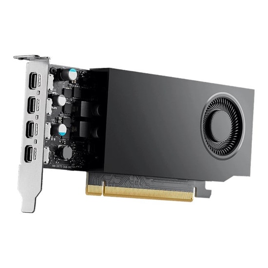 PNY Nvidia RTX A1000 8GB GDDR6 Profesyonel Ekran Kartı (VCNRTXA1000-SB) - Aksesuarsız, 4x mDP, 128Bit, 50W, DX12