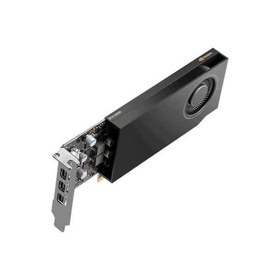 PNY Nvidia RTX A1000 8GB GDDR6 Profesyonel Ekran Kartı (VCNRTXA1000-SB) - Aksesuarsız, 4x mDP, 128Bit, 50W, DX12