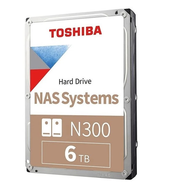 Toshiba N300 6TB 3.5" SATA 3 NAS Hard Disk (MN10ADA600S) - 7200Rpm, 512MB Cache, 6Gb/s, 7/24 Güvenlik HDD