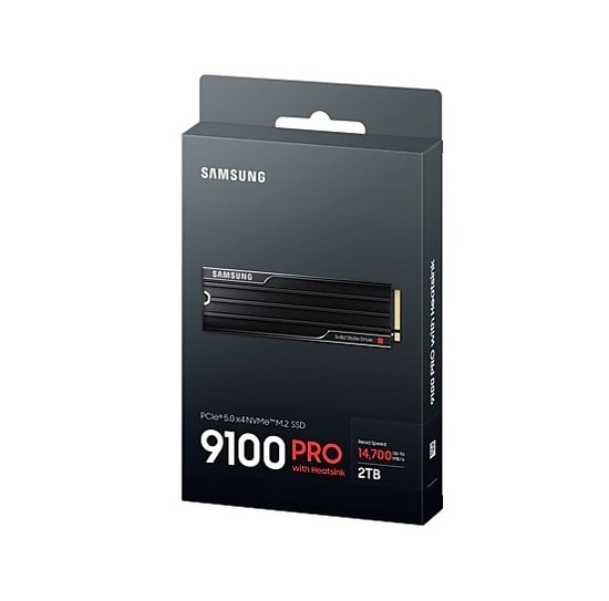 Samsung 9100 Pro 2TB Soğutuculu NVMe M.2 SSD (MZ-VAP2T0CW) - PCIe Gen5, 14700/13400 MB/s, 2GB LPDDR4X Cache, PS5 Uyumlu