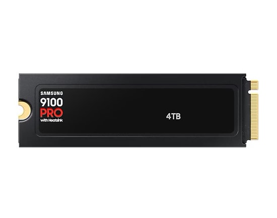Samsung 9100 Pro 4TB Soğutuculu PCIe 5.0 NVMe M.2 SSD (MZ-VAP4T0CW) - 14800/13400MB/s, 4GB LPDDR4X Cache, PS5 Uyumlu