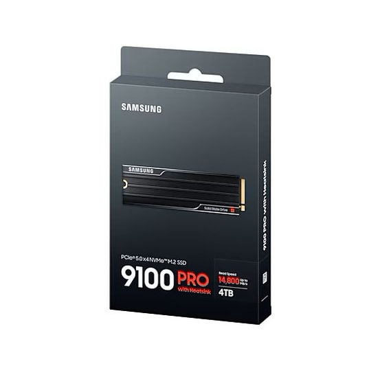 Samsung 9100 Pro 4TB Soğutuculu PCIe 5.0 NVMe M.2 SSD (MZ-VAP4T0CW) - 14800/13400MB/s, 4GB LPDDR4X Cache, PS5 Uyumlu