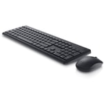 Dell KM3322W Siyah Kablosuz Klavye Mouse Seti (580-AKGI) - Uzun Pil Ömrü, Sıvı Dökülmesine Dayanıklı, 1000 DPI Fare