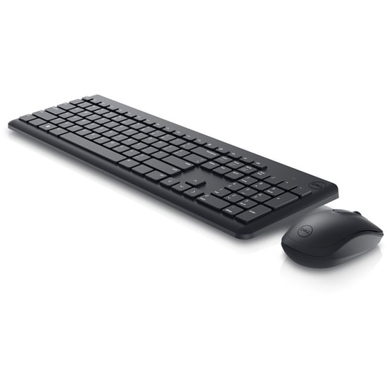 Dell KM3322W Siyah Kablosuz Klavye Mouse Seti (580-AKGI) - Uzun Pil Ömrü, Sıvı Dökülmesine Dayanıklı, 1000 DPI Fare