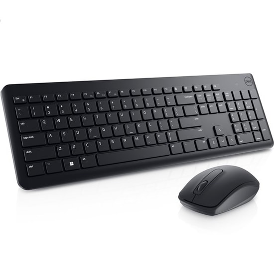 Dell KM3322W Siyah Kablosuz Klavye Mouse Seti (580-AKGI) - Uzun Pil Ömrü, Sıvı Dökülmesine Dayanıklı, 1000 DPI Fare