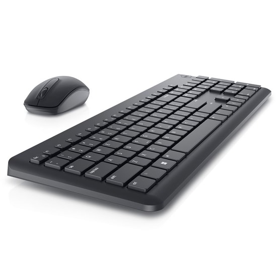 Dell KM3322W Siyah Kablosuz Klavye Mouse Seti (580-AKGI) - Uzun Pil Ömrü, Sıvı Dökülmesine Dayanıklı, 1000 DPI Fare