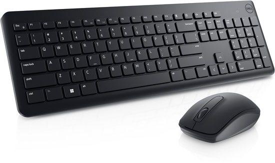 Dell KM3322W Siyah Kablosuz Klavye Mouse Seti (580-AKGI) - Uzun Pil Ömrü, Sıvı Dökülmesine Dayanıklı, 1000 DPI Fare