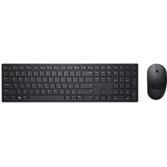 Dell Pro KM5221W Siyah Kablosuz Klavye Mouse Set (580-AJRB) - 12 Programlanabilir Tuş, Uzun Pil Ömrü, Türkçe Q Düzen