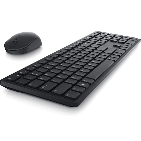 Dell Pro KM5221W Siyah Kablosuz Klavye Mouse Set (580-AJRB) - 12 Programlanabilir Tuş, Uzun Pil Ömrü, Türkçe Q Düzen