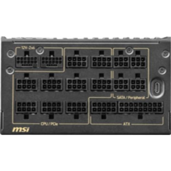MSI MEG AI1600T PCIE5.1 1600W 80+ Titanium ATX 3.1 Tam Modüler Güç Kaynağı - Dual 12V-2x6 Connector, Infineon SiC MOSFET