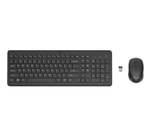 HP 330 Siyah Kablosuz İngilizce Q Klavye Mouse Seti (2V9E6AA) - Ofis ve Ev Kullanımı İçin İdeal, Pilli