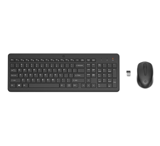 HP 330 Siyah Kablosuz İngilizce Q Klavye Mouse Seti (2V9E6AA) - Ofis ve Ev Kullanımı İçin İdeal, Pilli