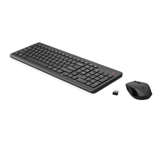 HP 330 Siyah Kablosuz İngilizce Q Klavye Mouse Seti (2V9E6AA) - Ofis ve Ev Kullanımı İçin İdeal, Pilli