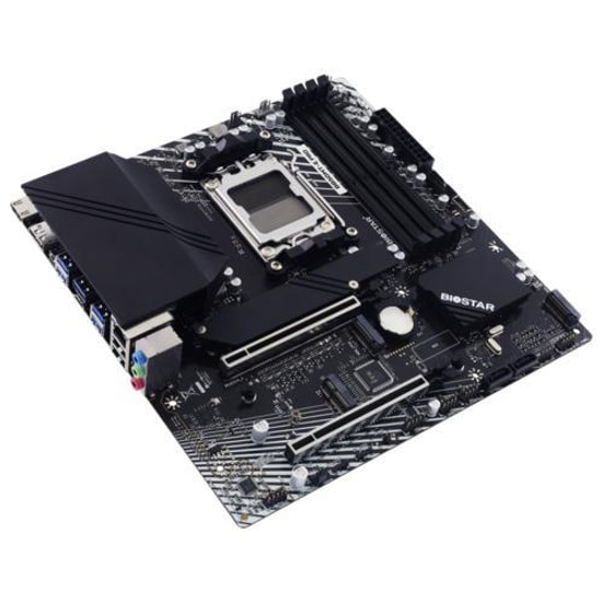 BIOSTAR B850MT-E PRO Anakart - AMD AM5, DDR5 8000MHz, HDMI, DP, 3xM.2, 4xDIMM, Type-C, USB 3.2, Micro ATX
