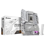 Gigabyte X870 Aorus Elite Wifi 7 Ice Anakart: AM5, DDR5 8200MHz(OC), HDMI, USB4 40 Gbps, Wi-Fi 7, 2.5 Gbps LAN, RGB, ATX