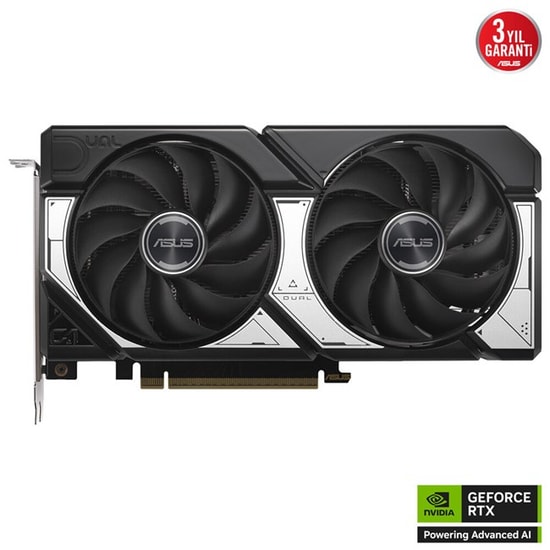 Asus Dual GeForce RTX 5060 Ti OC 16GB GDDR7 Ekran Kartı - 128 Bit, Ray Tracing, DLSS 4, PCIe 5.0, DX12, HDMI, DP, DLSS 4