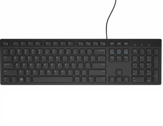 Dell KB216 Siyah USB Kablolu Türkçe Q Düzen Multimedya Klavye (580-ADHQ) - Ev & Ofis Kullanımı, Sayısal Tuş Takımı