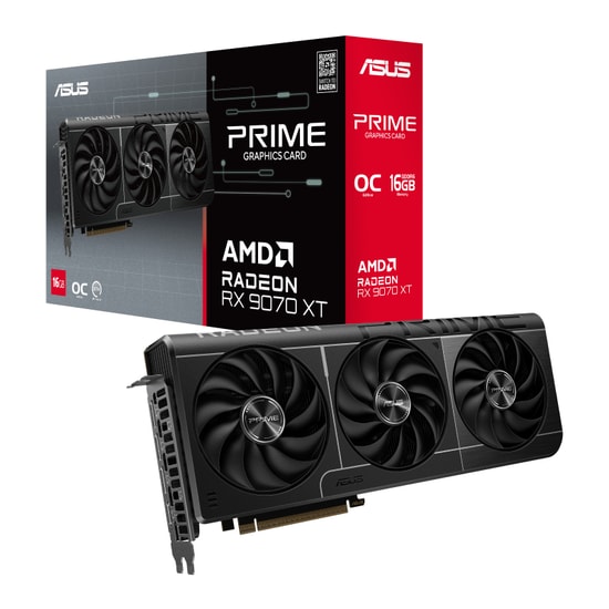 ASUS Prime Radeon RX 9070 XT OC 16GB GDDR6 Ekran Kartı (PRIME-RX9070XT-O16G) - 256 Bit, RDNA 4.0, 3030 MHz, HDMI, 3xDP