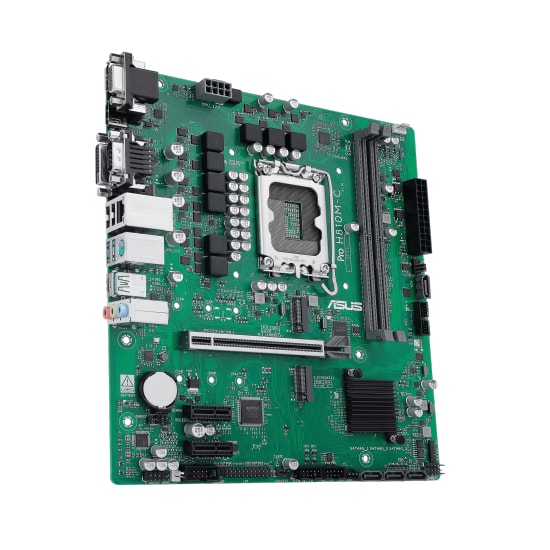 ASUS PRO H810M-C-CSM Anakart: Intel LGA1851, DDR5 6400MHz, Çift M.2, DP, HDMI, VGA, USB 3.2 Gen 2, 1G LAN, Micro ATX