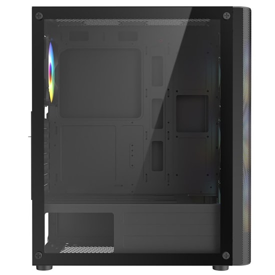 Frisby FC-9385G 550W 4xRGB Fanlı Mesh Mid Tower Siyah ATX Oyuncu Kasası - Temperli Cam Yan Panel, USB 3.0, Metal Izgara