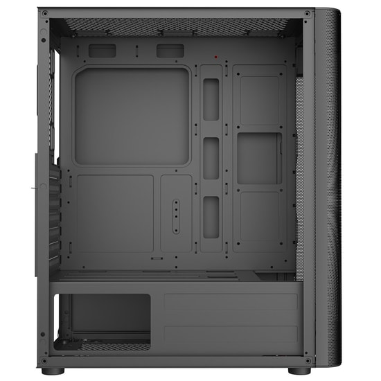 Frisby FC-9385G 550W 4xRGB Fanlı Mesh Mid Tower Siyah ATX Oyuncu Kasası - Temperli Cam Yan Panel, USB 3.0, Metal Izgara