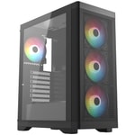 Frisby FC-9480G 600W 80+ Bronze RGB Gaming ATX Mid Tower Kasa - 4x120mm Fan, Temperli Cam, 2xSSD, 2xHDD, Siyah