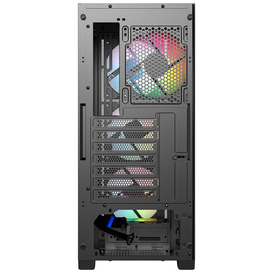 Frisby FC-9480G 600W 80+ Bronze RGB Gaming ATX Mid Tower Kasa - 4x120mm Fan, Temperli Cam, 2xSSD, 2xHDD, Siyah