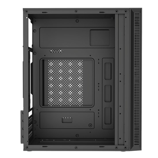 Frisby FC-8970G 300W Mini Tower Micro ATX Siyah Gaming Kasa - 2x Rainbow Fan, USB 3.2, 1x2.5" SSD, 1x3.5" HDD Yuva
