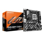 GIGABYTE B840M-D2H Anakart: AMD B840, AM5, DDR5 7600MHz, 2xM.2, HDMI, X3D Turbo Oyun Modu, USB 3.2, MicroATX