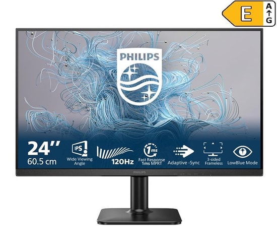 Philips 24E2N1110/00 24" Full HD IPS W-LED Monitör - 1920x1080, 4ms, 120Hz, VGA, HDMI, SmartImage, VESA, Adaptive sync