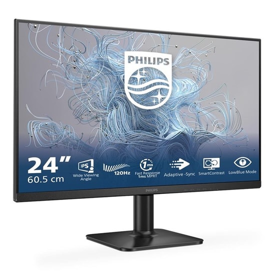 Philips 24E2N1110/00 24" Full HD IPS W-LED Monitör - 1920x1080, 4ms, 120Hz, VGA, HDMI, SmartImage, VESA, Adaptive sync