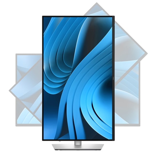 Dell P2725QE 27" 4K Ultra HD Pivot IPS Monitör: 5ms, 60hz, 3840x2160, HDMI, DP, USB-C Hub, 90W PD, RJ45, 10bit Renk