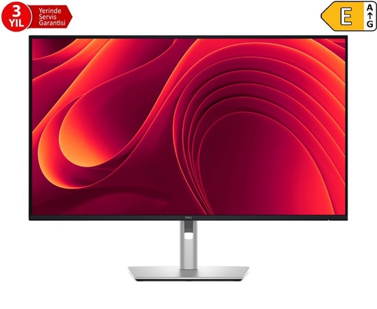 Dell Pro P3225DE 32" Plus WQHD IPS Pivot Monitör: 2560x1440, 5ms, 100Hz, 350nit, %99 sRGB, HDMI, DP, USB-C Hub, RJ45