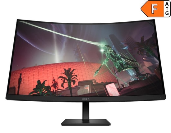 HP Omen 32c 31.5" 2K Kavisli VA Oyuncu Monitörü (780K6E9) - 2560x1440, 165Hz, 1ms, 400nit, HDMI, DP, FreeSync Premium