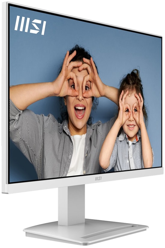 MSI PRO MP2412W 23.8" Full HD 100Hz 1ms Beyaz VA Monitör: 1920x1080, 250nit, HDMI, DP, İnce Çerçeve, Adaptive-Sync