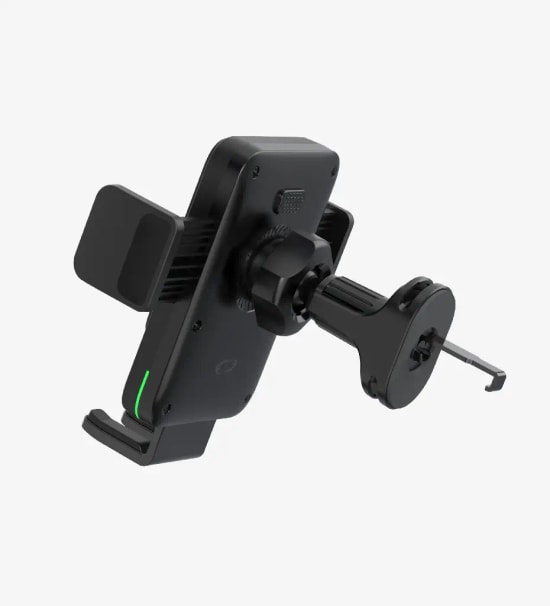 LinkTech LPW-W750 Premium 15W Kablosuz Hızlı Araç Şarjlı Telefon Tutucu - 360 Dönebilen, QC3.0, PD, Type-C Girişli, FOD