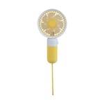 GLR Tech DD8023 USB Şarjlı Sarı Taşınabilir Mini Fan (NT-113821) - Ev, Ofis, Okul Kullanımı, Kompakt, Sessiz