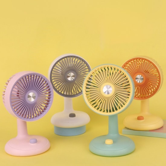 GLR Tech YM88160 USB Şarjlı Yeşil Mini Boy Fan Vantilatör (NT-113824) - Ev, Ofis, Okul Kullanımı, Taşınabilir, Hafif
