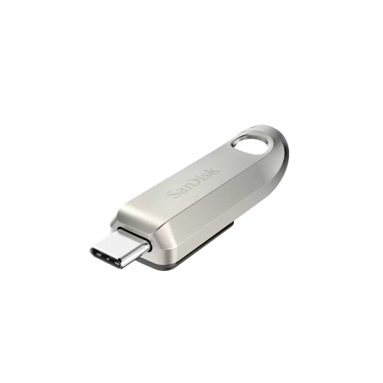 SanDisk Ultra Luxe 256GB USB 3.2 Type-C Flash Bellek (SDCZ75-256G-G46) - 400MB/s Okuma Hızı, Metal Tasarım, Gri