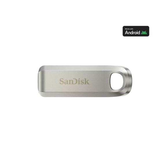 SanDisk Ultra Luxe 256GB USB 3.2 Type-C Flash Bellek (SDCZ75-256G-G46) - 400MB/s Okuma Hızı, Metal Tasarım, Gri
