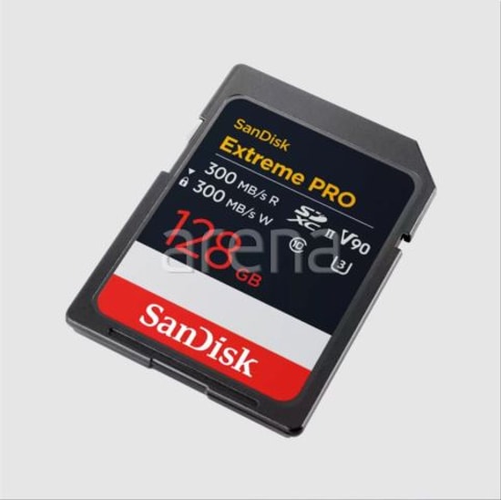SanDisk 128GB Extreme Pro SDXC UHS-II U3 V90 Hafıza Kartı (SDSDXDM-128G-GN4IN) - Class 10, 300MB/s Okuma Yazma, 8K Video