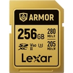 Lexar Armor Gold 256GB Profesyonel Seri SD Kartı (LSDAMGL256G-RNNNG) - 280MB/s Okuma, 205MB/s Yazma, V60, C10, U3