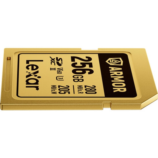 Lexar Armor Gold 256GB Profesyonel Seri SD Kartı (LSDAMGL256G-RNNNG) - 280MB/s Okuma, 205MB/s Yazma, V60, C10, U3