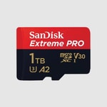 SanDisk 1TB Extreme Pro MicroSDXC UHS-I U3 V30 A2 Hafıza Kartı (SDSQXCD-1T00-GN6MA) - 200MB/s, 140MB/s Yazma