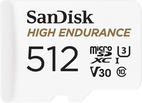 SanDisk 512GB High Endurance microSDHC Hafıza Kartı + SD Adaptör - (SDSQQNR-512G-GN6IA), 100/40MB/s, UHS-I, Class 10