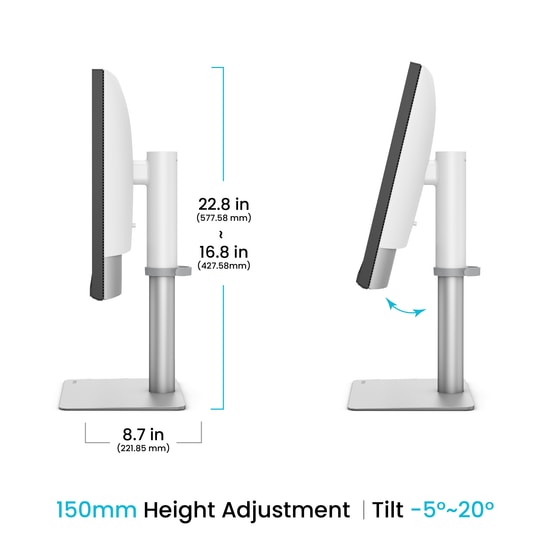 BenQ PD2730S 27" IPS 5K Thunderbolt 4 Tasarım Monitörü - Mac Uyumlu, 5ms, 60Hz, 400nits, USB-C, 90W PD, 2x3W Hoparlör