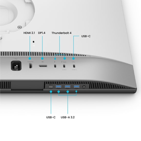 BenQ PD2730S 27" IPS 5K Thunderbolt 4 Tasarım Monitörü - Mac Uyumlu, 5ms, 60Hz, 400nits, USB-C, 90W PD, 2x3W Hoparlör